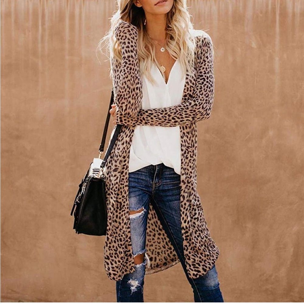 Leopard Duster Cardigan - Picture 1 of 5